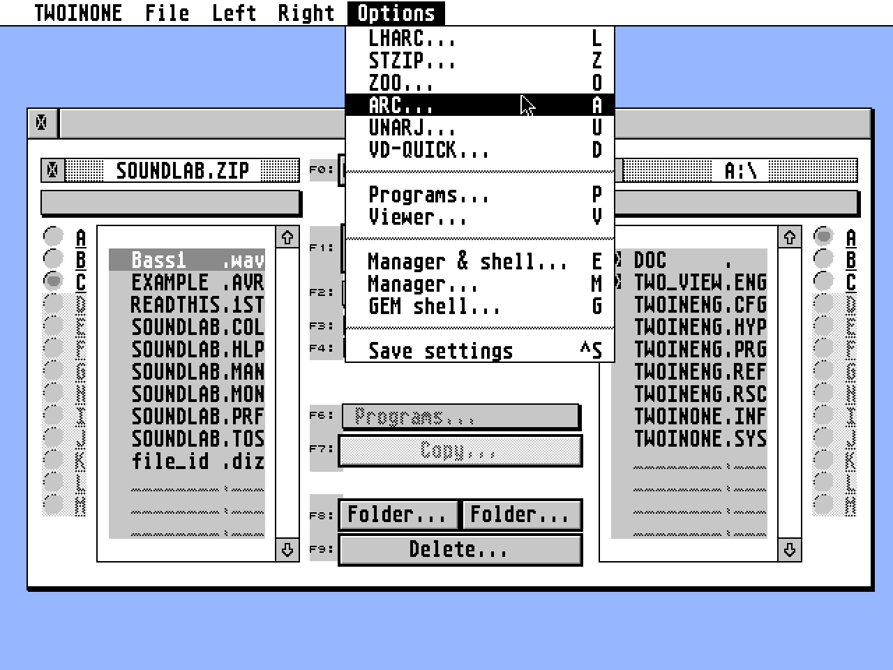 Two-in-One atari screenshot